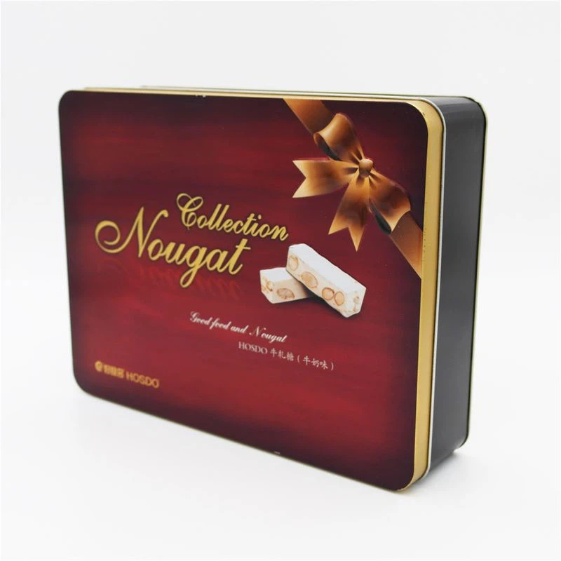 Embossed Chocolate Tin Container Embossed Chocolate Tin Container